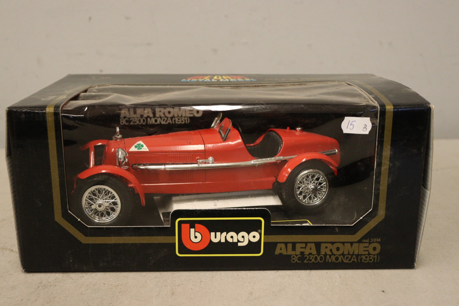 Modèle Réduit Alfa Romeo 8C 2300 Monza 1931 Rouge 1:18 Burago - Occasion Collection